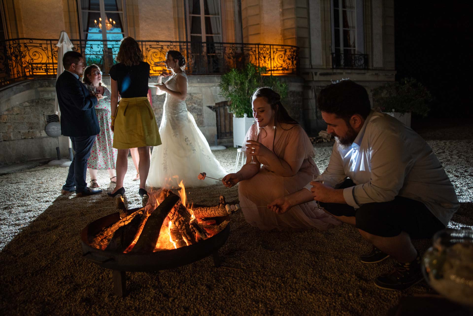 Photo mariage soirée au Château de Santeny