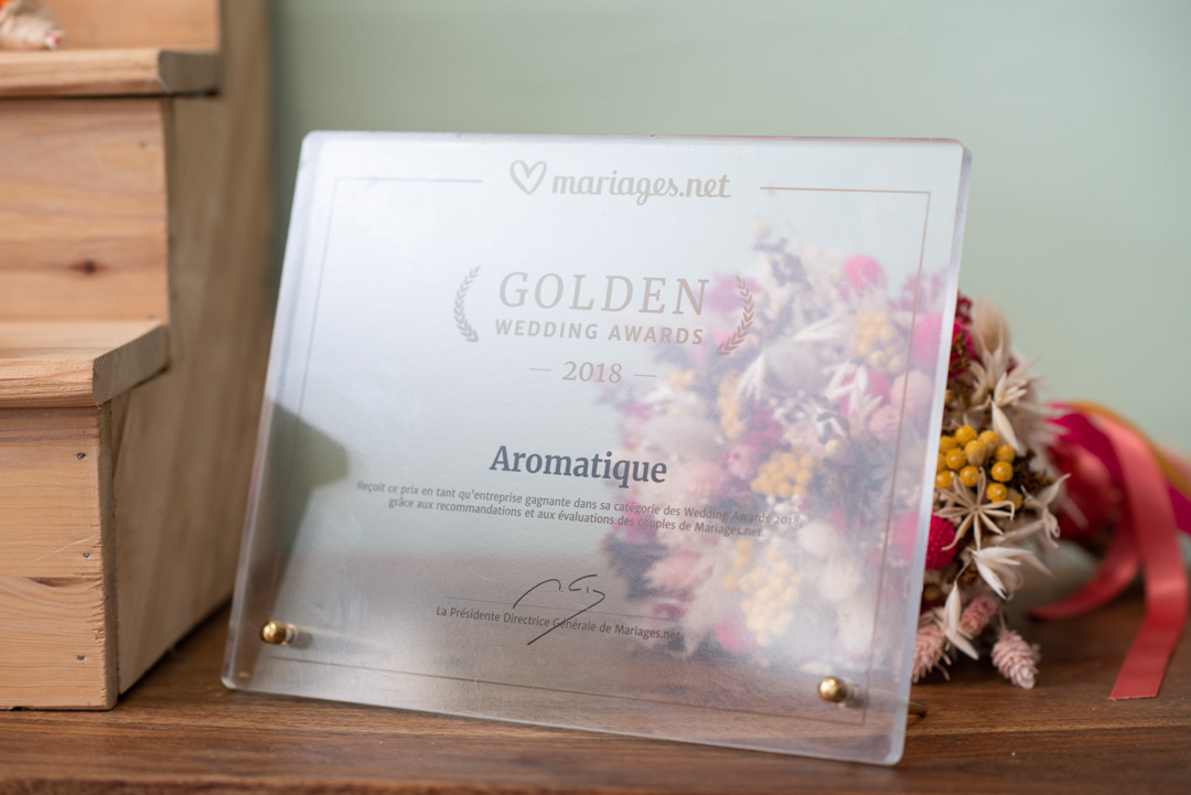 Golden wedding award fleuriste