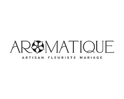 Logo artisan fleuriste mariage Aromatique 94